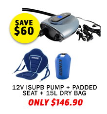 Plus 12V ISUPB PUMP + Padded Seat + 15L Waterproof Dry Bag
