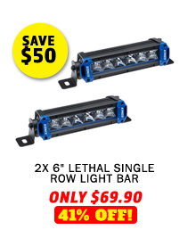 2x 6 Lethal Single Row Light Bar