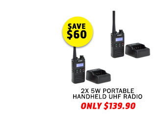 2x 5W Portable Handheld UHF Radio
