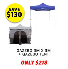 - Gazebo 3m x 3m + Gazebo Tent