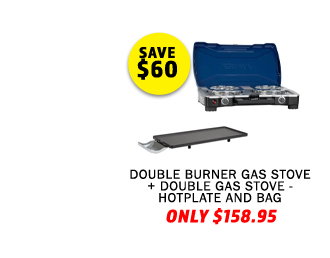Double Burner Gas Stove + Double Gas Stove - Hotplate and Bag