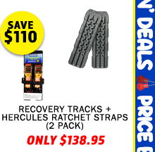 Recovery Tracks + Hercules Ratchet Straps (2 Pack)