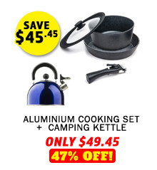 Aluminium Cooking Set +  Camping Kettle