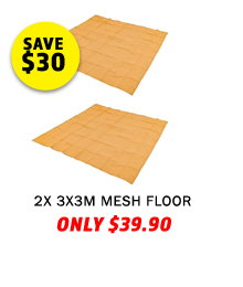 2x - Mesh Flooring 3m x 3m
