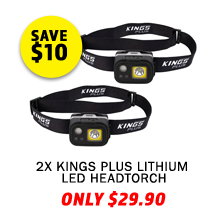2 x Plus Lithium LED Headtorch