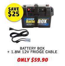 Battery Box + 1.8m 12v Fridge Cable