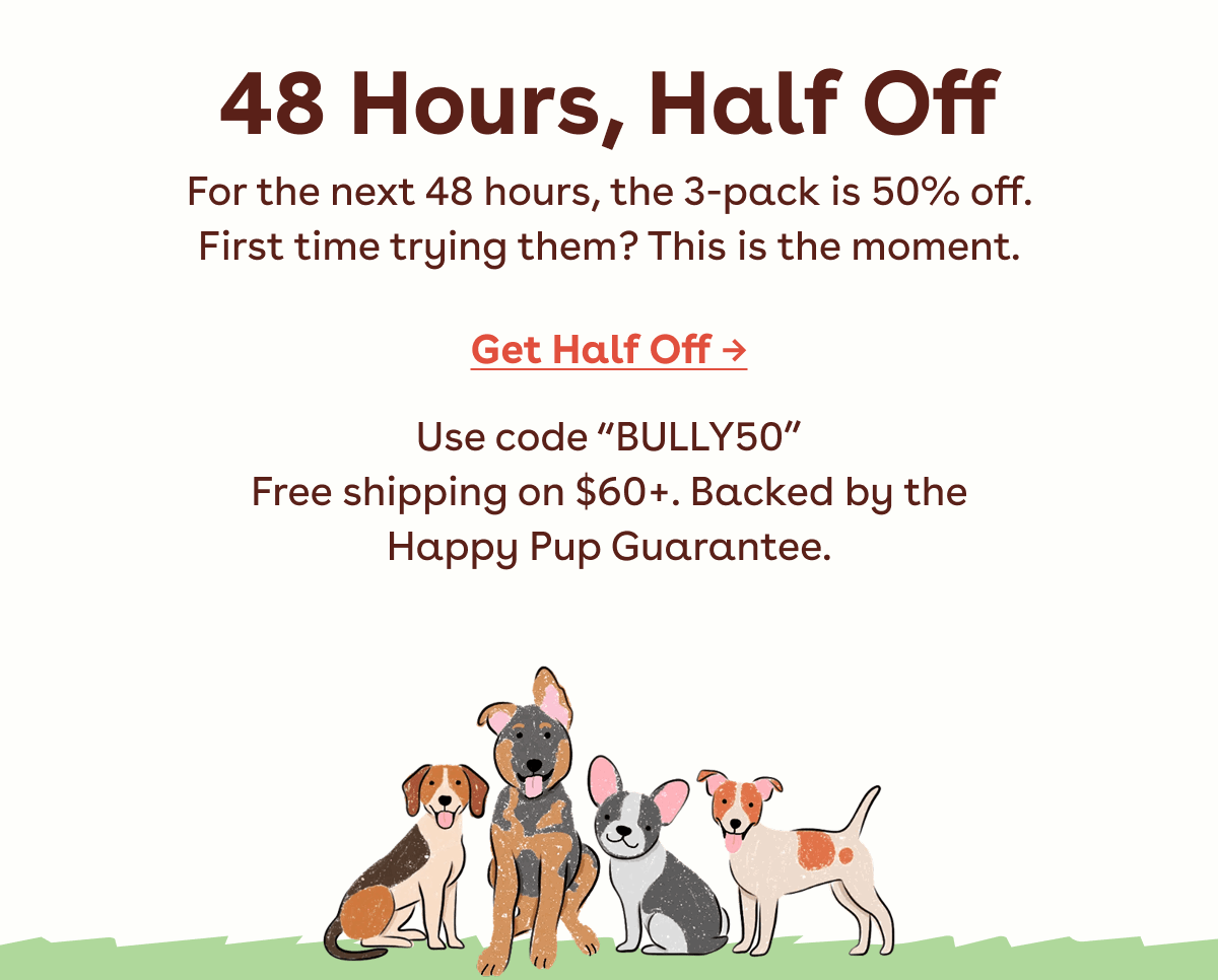 Get half off!