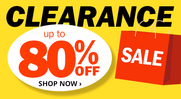 Clearance sale up to 80% off 
