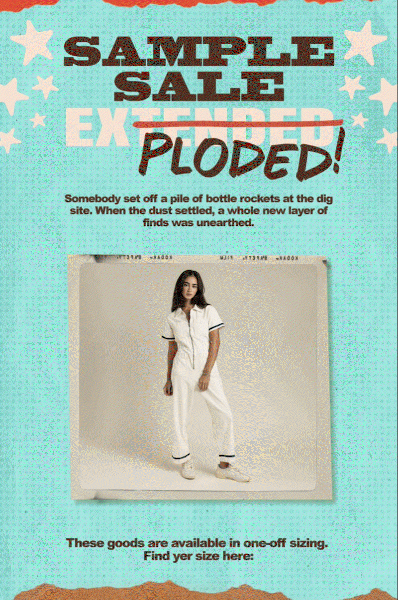 Sample Sale Ends Tonight