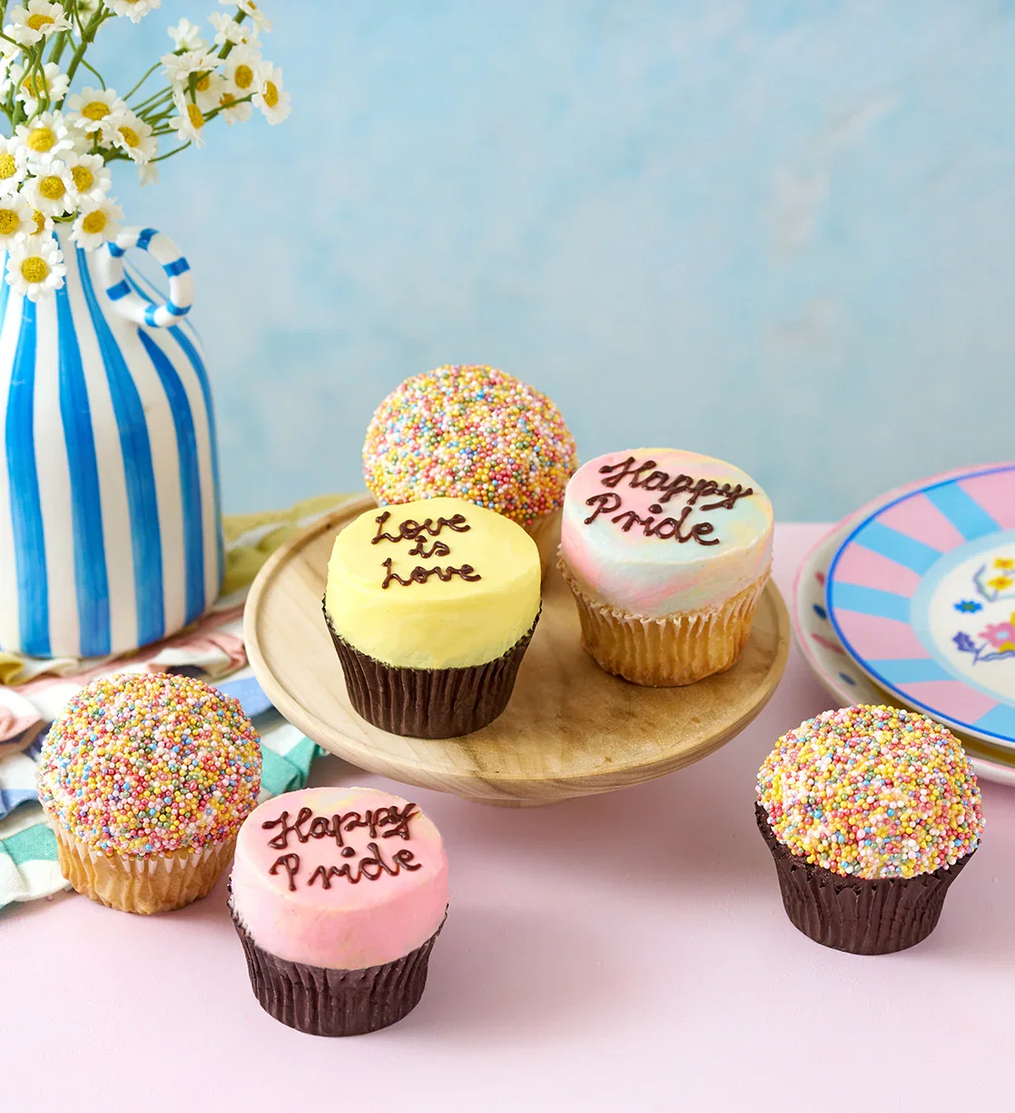 Image of Rainbow Cupcake Box