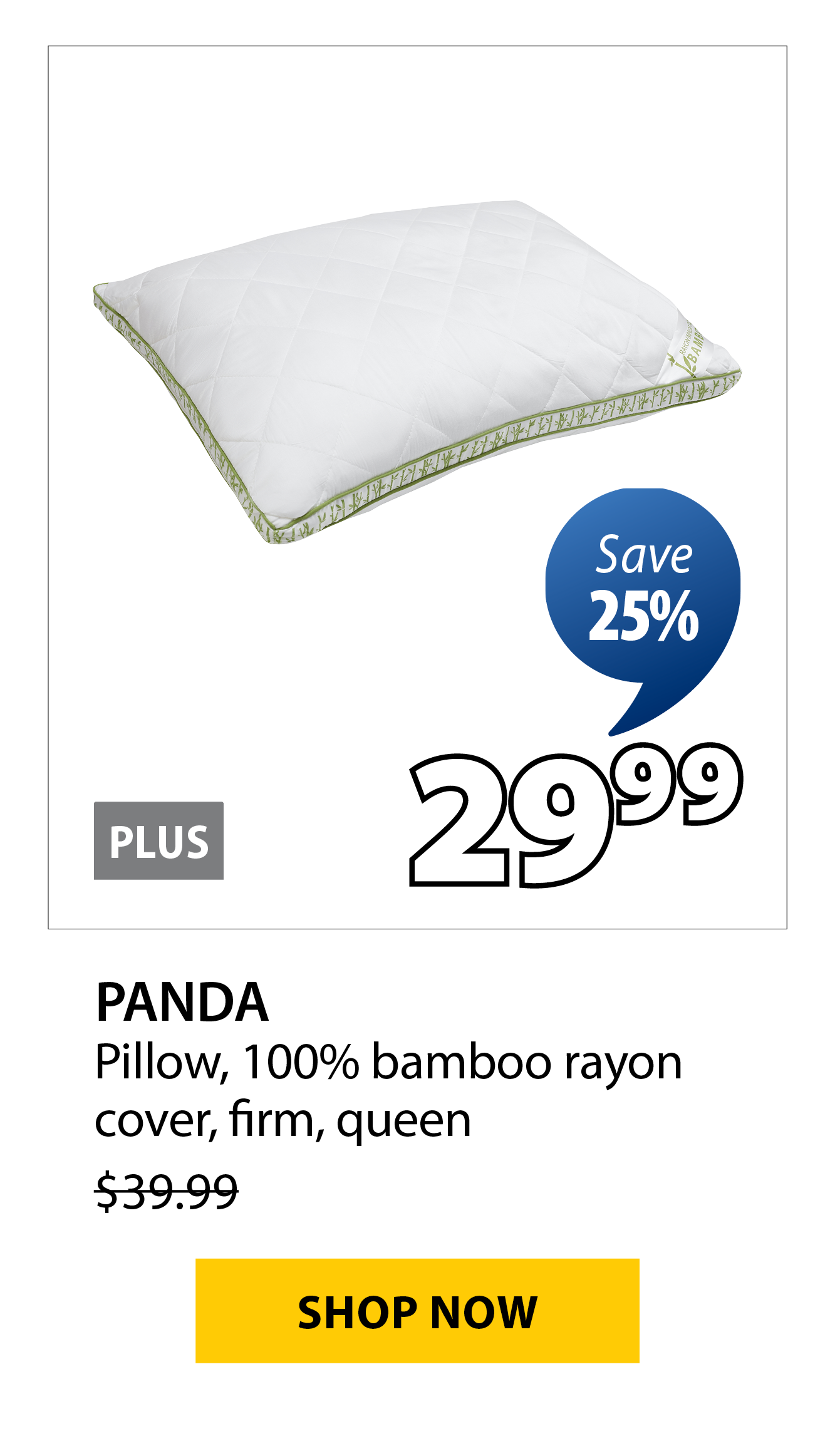 PANDA Pillow | Save 25%