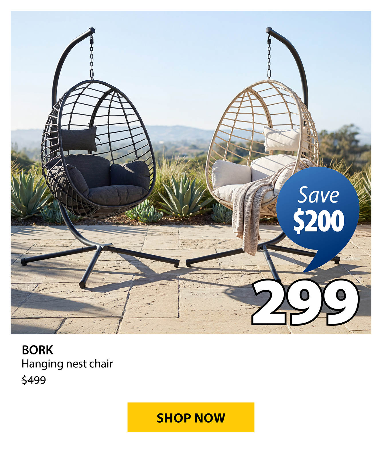 BORK Hanging nest chair | Save $200