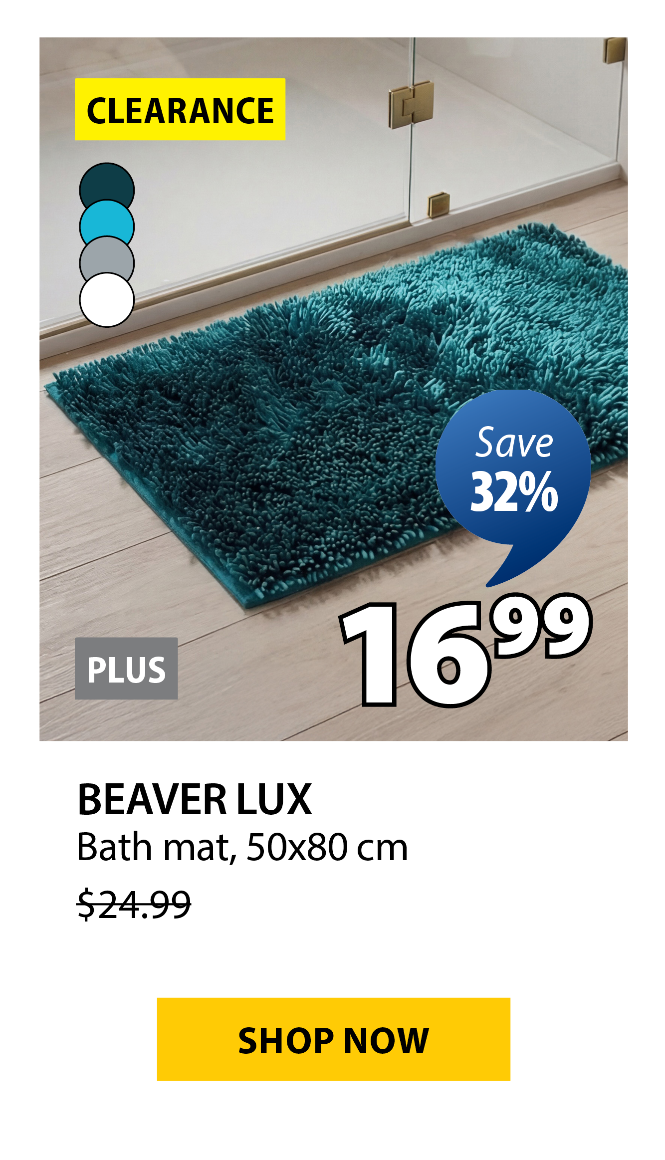 BEAVER LUX Bath mat | Save 32%
