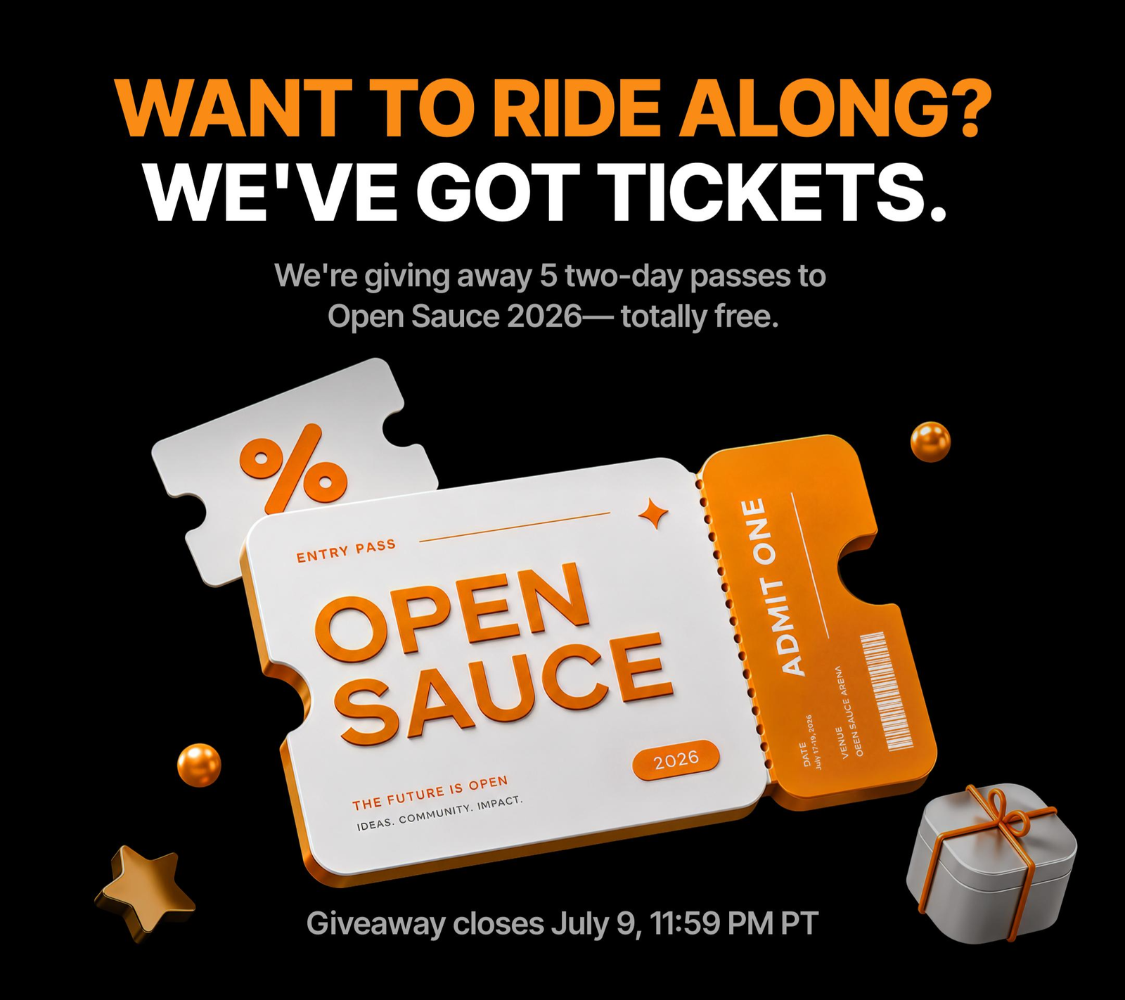Want to Ride Along? We've Got Tickets.