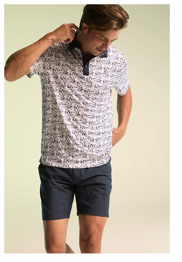 Shop Spicy Margarita Contrast Golf Polo