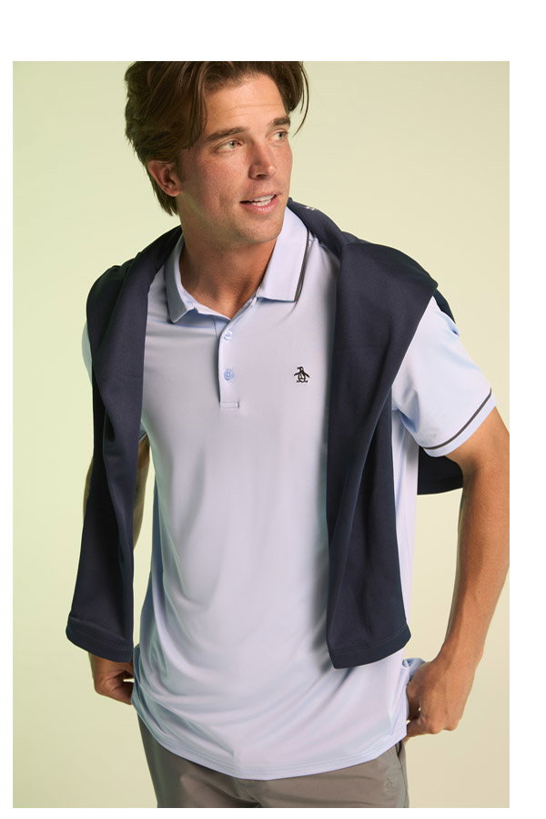 Shop Contrast Tipping Solid Golf Polo