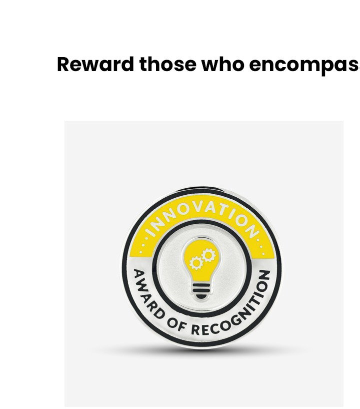 Innovation Award of Recognition Pin