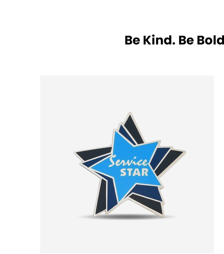 Service Star Lapel Pin