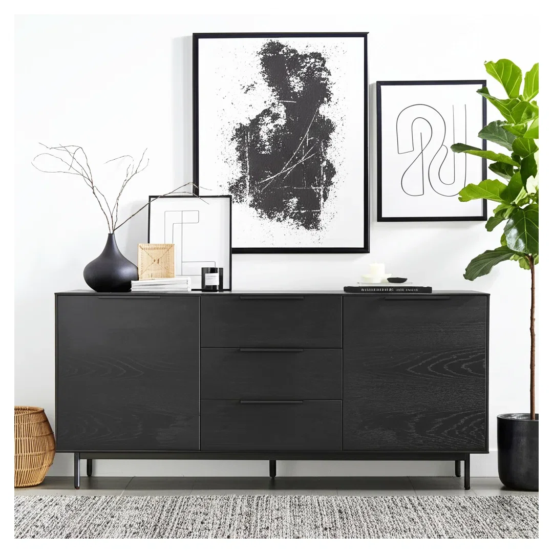 Ellis Fully Assembled Sideboard with Dovetail Drawers