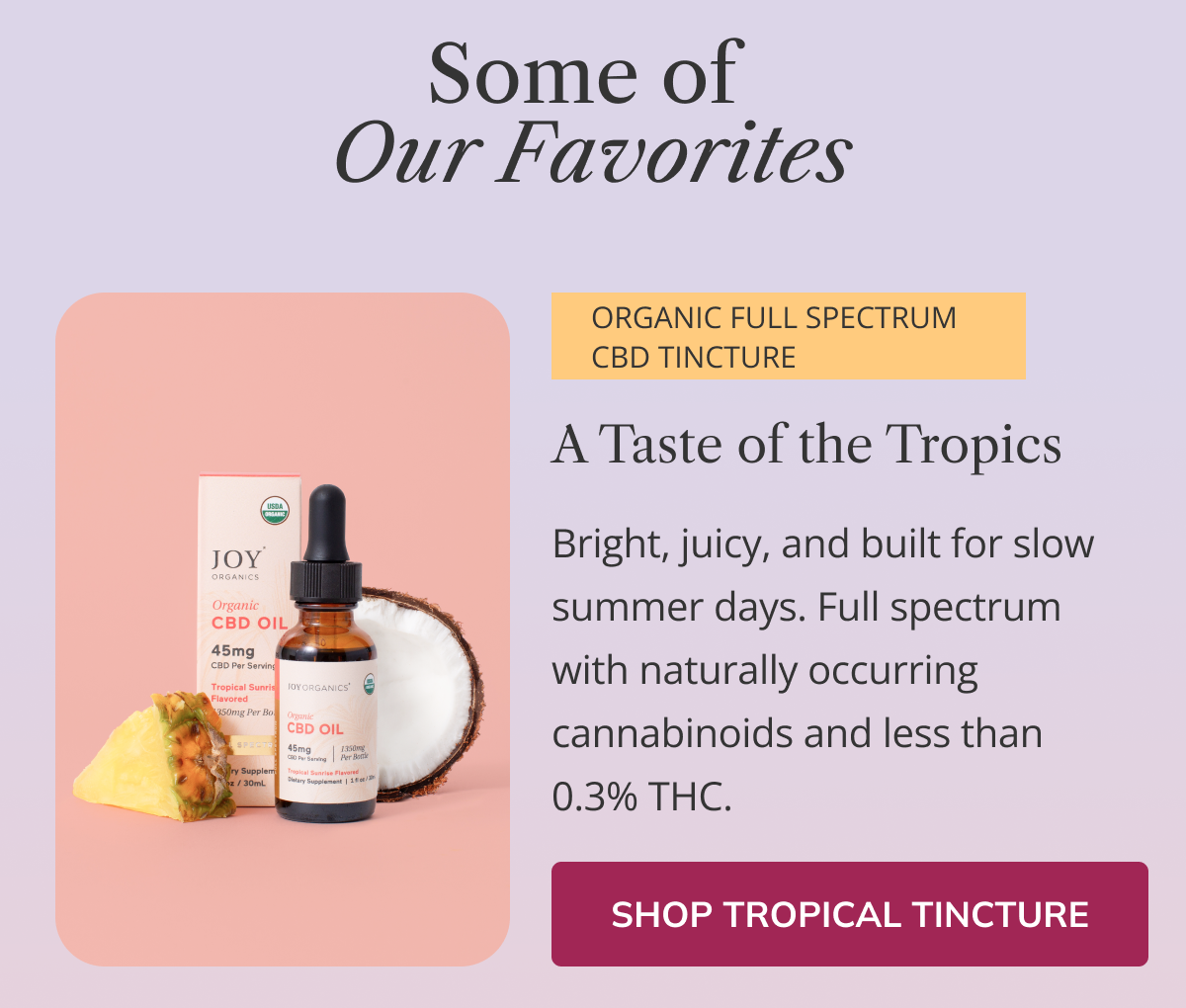 Organic Full Spectrum CBD Tincture