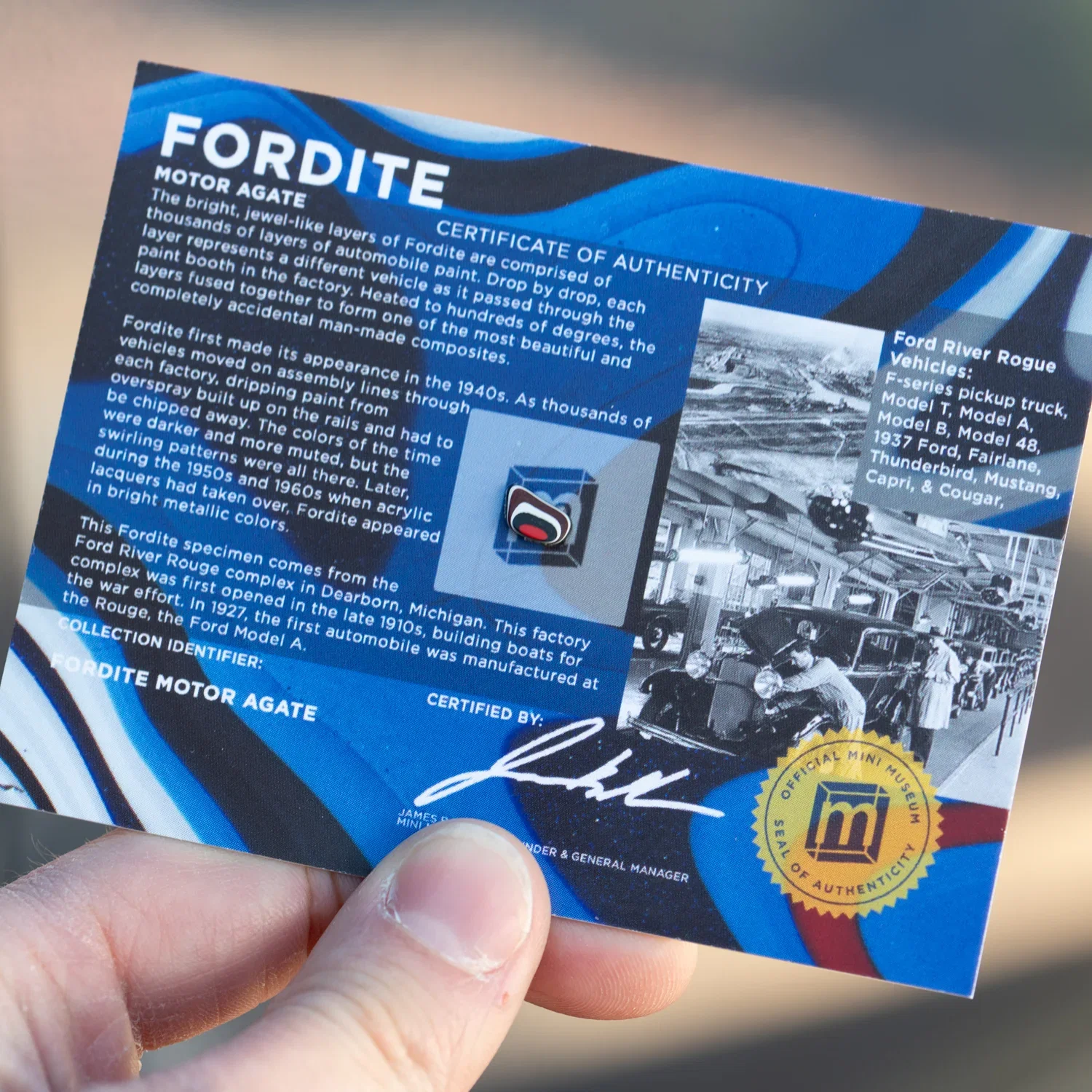 Image of Fordite - Display Card