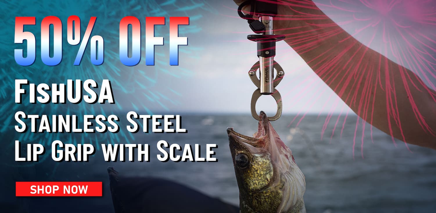50% Off FishUSA Stainless Steel Lip Grip with Scale Shop Now