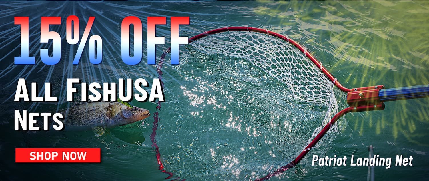 15% Off All FishUSA Nets Patriot Landing Net Shop Now