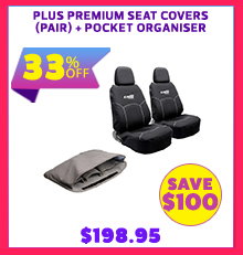 Plus Premium Seat Covers (Pair) + Pocket Organiser