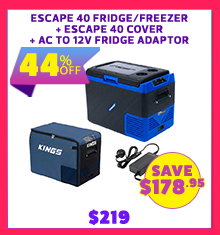 Escape 40 Fridge/Freezer + Escape 40 Cover + AC To 12V Fridge Adaptor