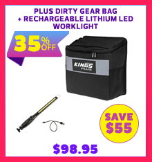 Plus Dirty Gear Bag + Rechargeable Lithium LED Worklight