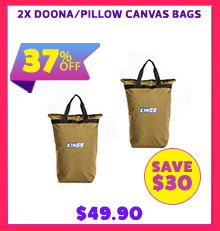 2x Doona/Pillow Canvas Bags