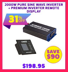 2000W Pure Sine Wave Inverter + Premium Inverter Remote Display