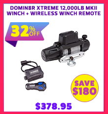 Domin8r Xtreme 12000lb MKII Winch + Wireless Winch Remote