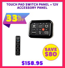 Touch Pad Switch Panel + 12V Accessory Panel