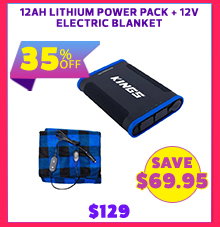 12ah Lithium Power Pack + 12V Electric Blanket