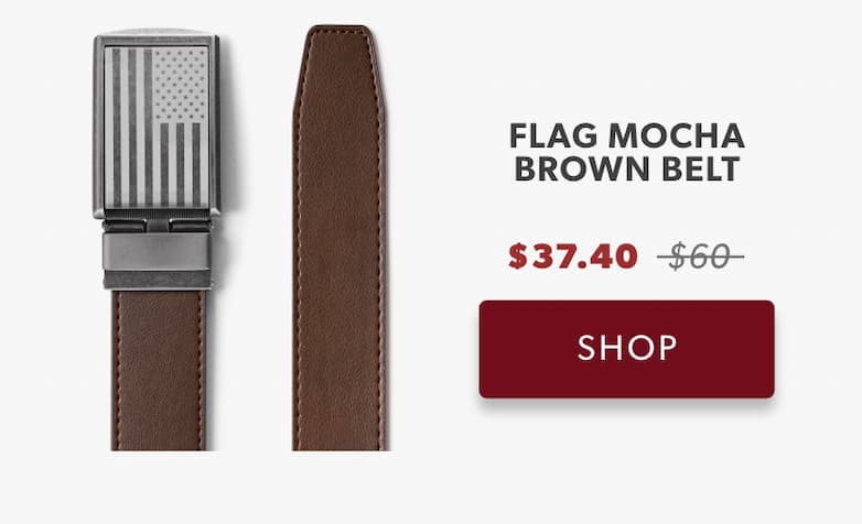 Shop Flag Mocha Brown Belt
