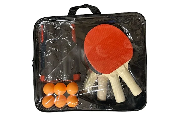 Pingisset - nät, 4st rackets och 6 bollar