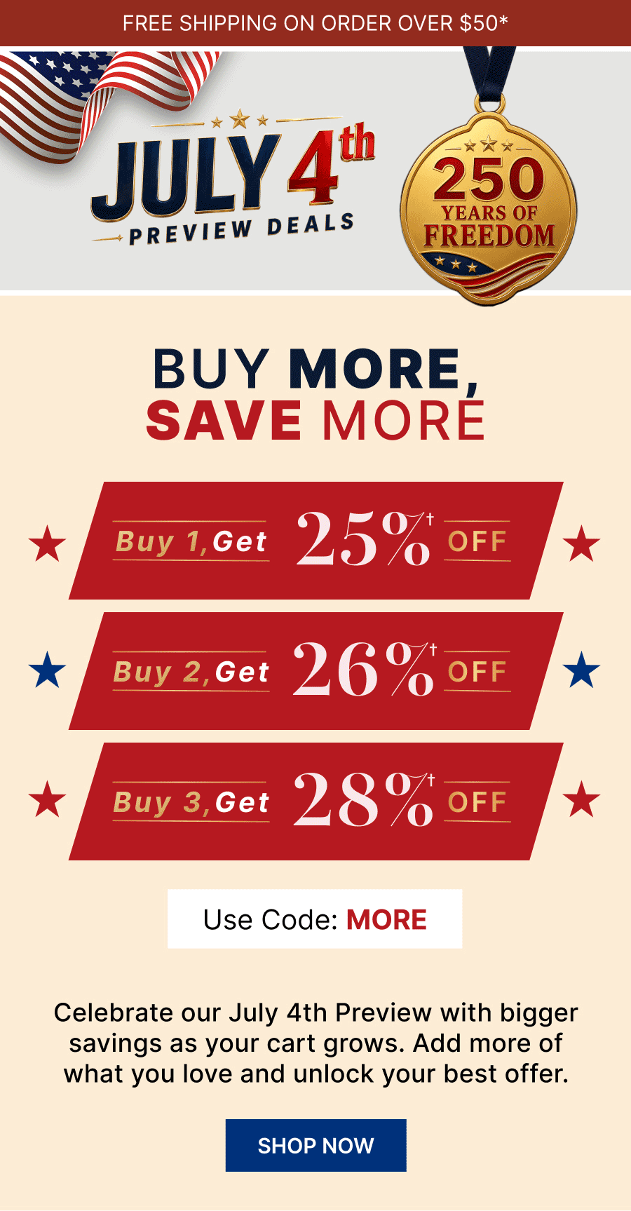 The More You Choose, The More You Save