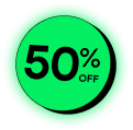 50% off