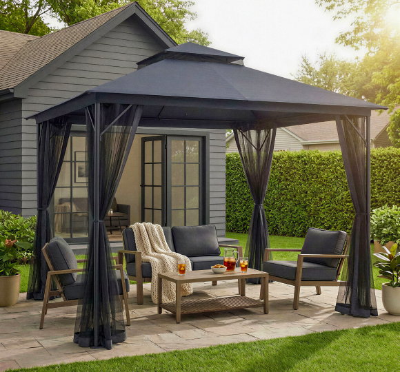 SAVE 15%* All In-Stock Patio Sets and Gazebos