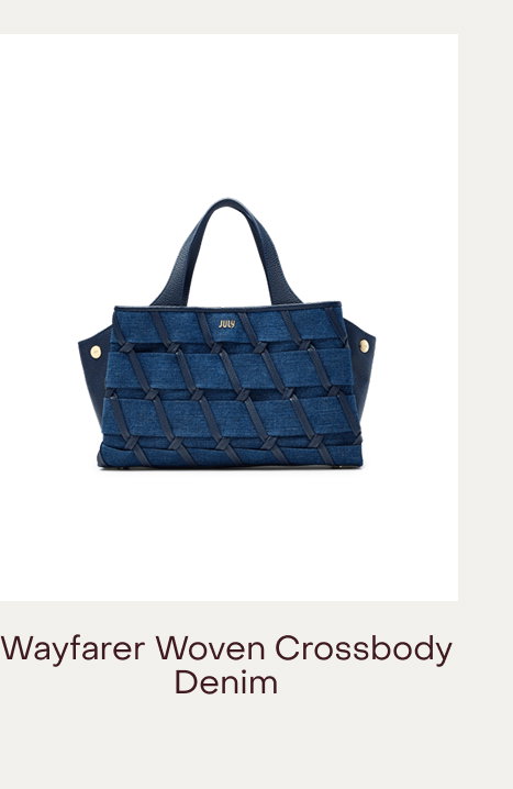 Wayfarer Woven Denim Crossbody