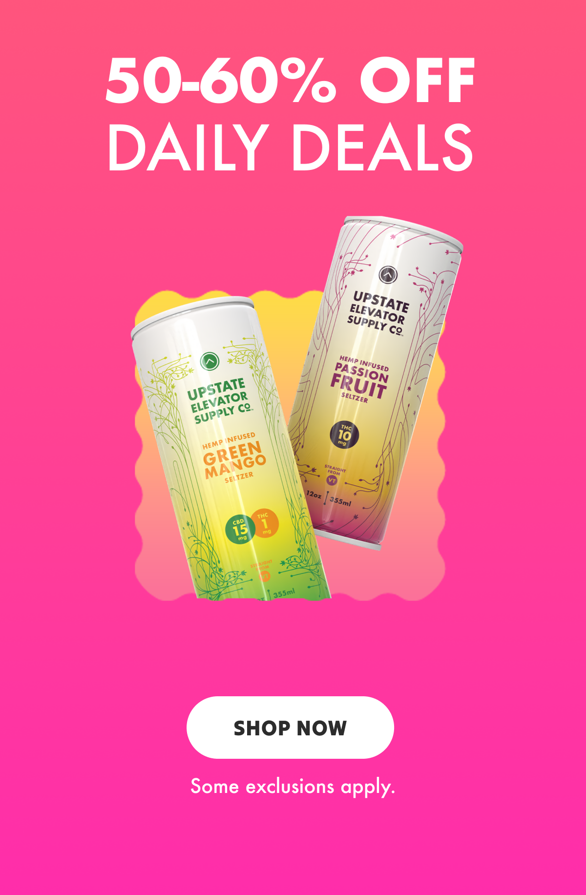 Today only 50-60% off deals