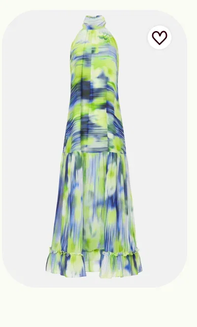 Green Tie Dye Gown