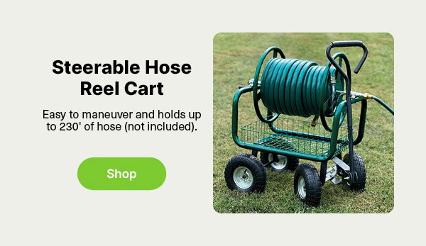 Steerable Hose Reel Cart