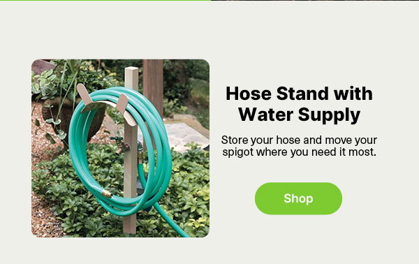 Hose Stand with Water Supply