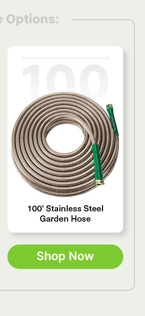 100ft Stainless Steel Garden Hose