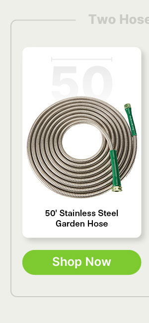 50ft Stainless Steel Garden Hose