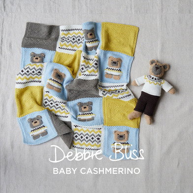 Eddie Teddy Blanket & Bear in Debbie Bliss Baby Cashmerino