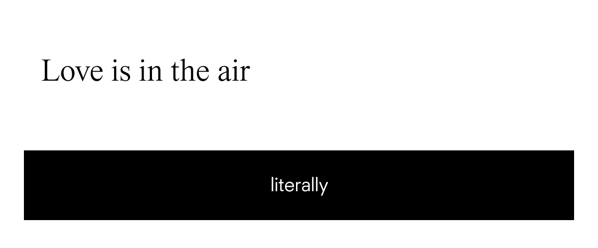 Love is in the air