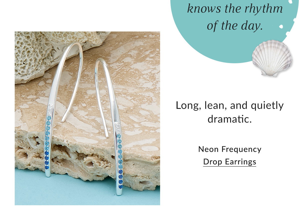 Neon Frequency Drop Earrings